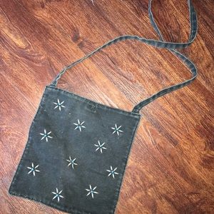 Black Flower Purse